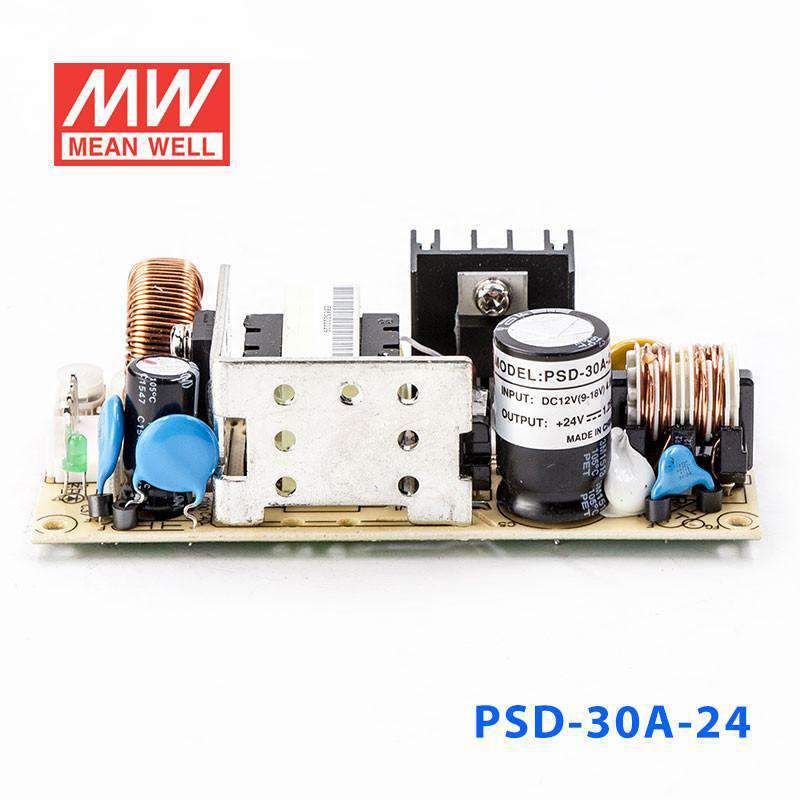 Mean Well PSD - 30A - 24 DC - DC Converter - 30W - 9~18V in 24V out - PSD - 30A - 24 - powersupplymall.com