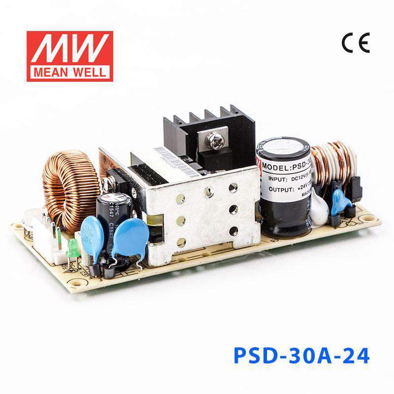 Mean Well PSD - 30A - 24 DC - DC Converter - 30W - 9~18V in 24V out - PSD - 30A - 24 - powersupplymall.com