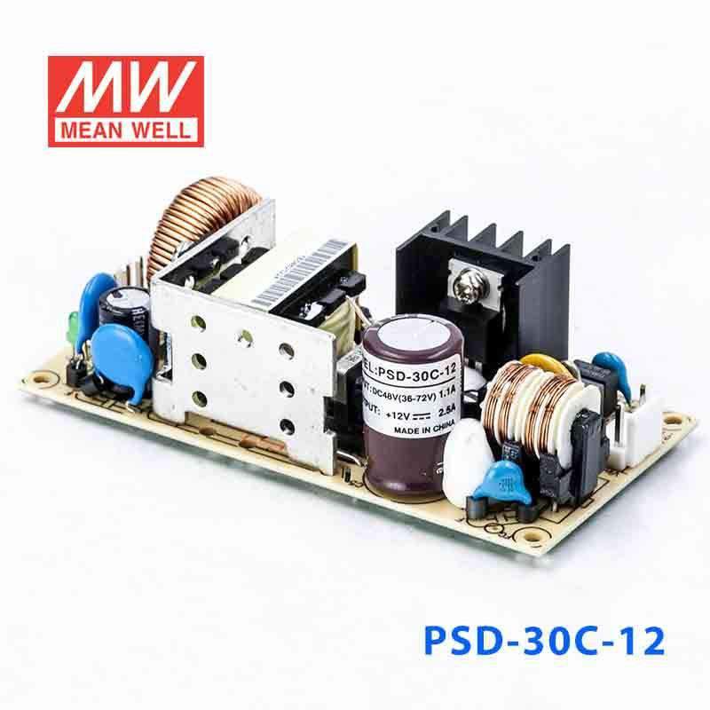 Mean Well PSD - 30C - 12 DC - DC Converter - 30W - 36~72V in 12V out - PSD - 30C - 12 - powersupplymall.com