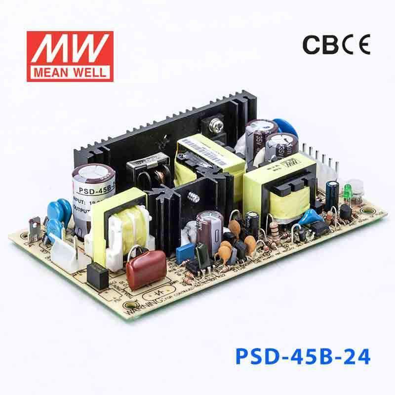 Mean Well PSD - 45B - 24 DC - DC Converter - 45W - 18~36V in 24V out - PSD - 45B - 24 - powersupplymall.com