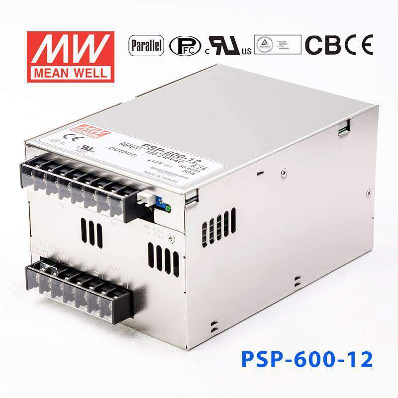 Mean Well PSP - 600 - 12 Power Supply 600W 12V - PSP - 600 - 12 - powersupplymall.com
