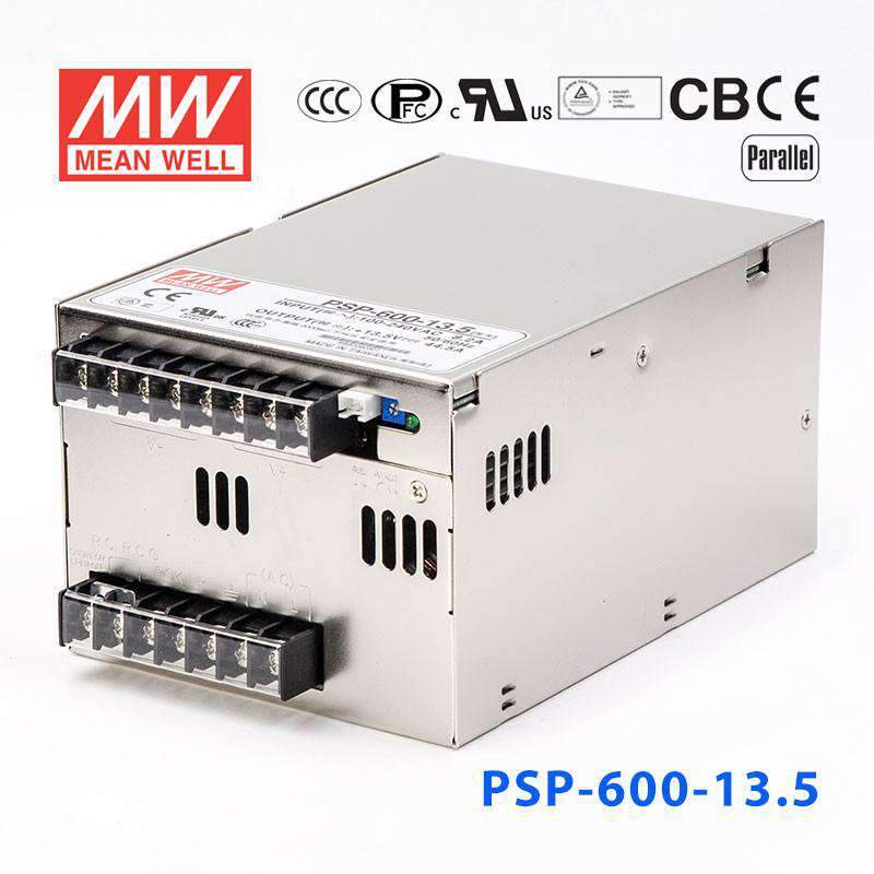 Mean Well PSP-600-13.5 Power Supply 600W 13.5V 44.5A - PSP-600-13.5 - powersupplymall.com