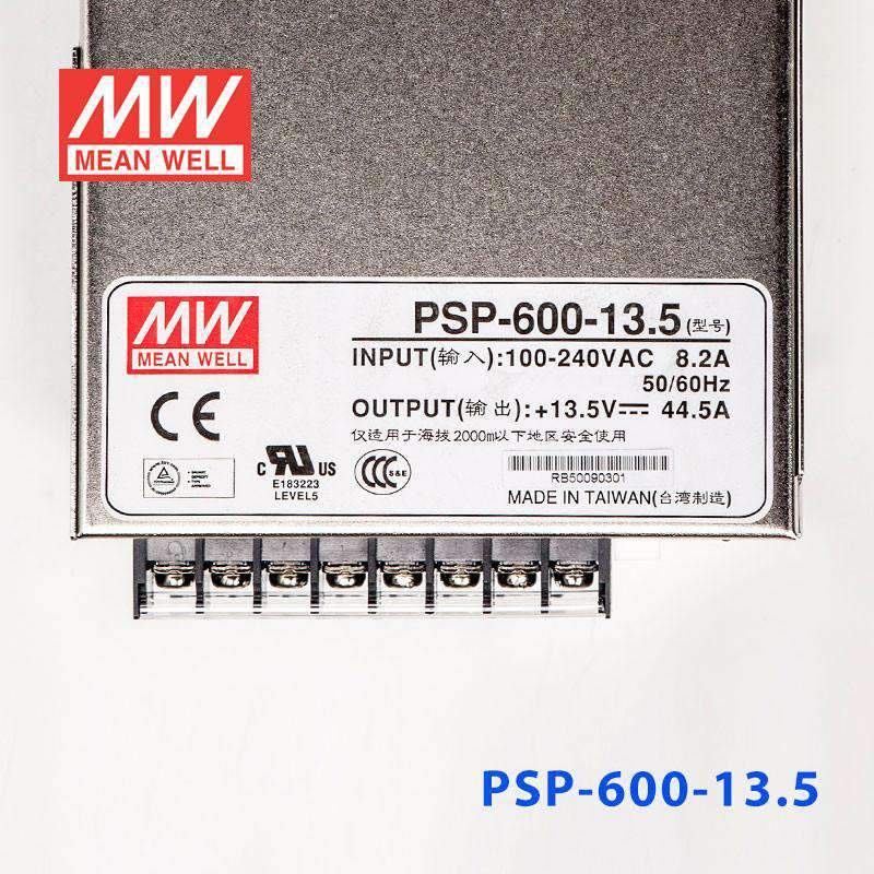 Mean Well PSP-600-13.5 Power Supply 600W 13.5V 44.5A - PSP-600-13.5 - powersupplymall.com