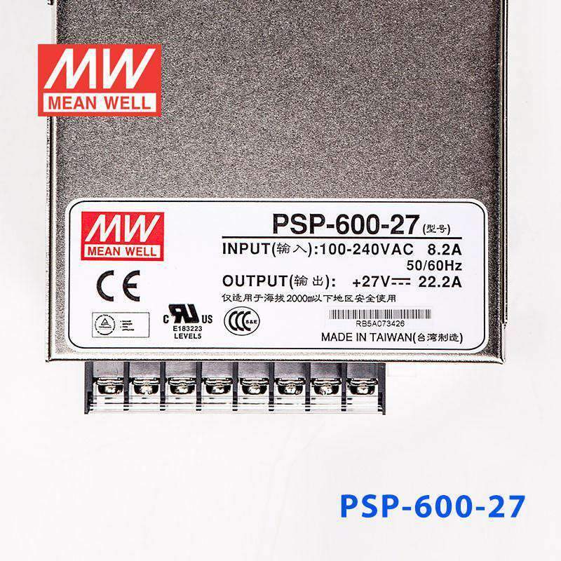 Mean Well PSP - 600 - 27 Power Supply 600W 27V - PSP - 600 - 27 - powersupplymall.com