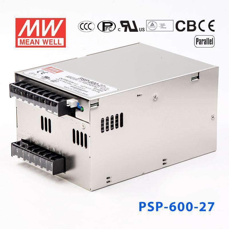 Mean Well PSP - 600 - 27 Power Supply 600W 27V - PSP - 600 - 27 - powersupplymall.com