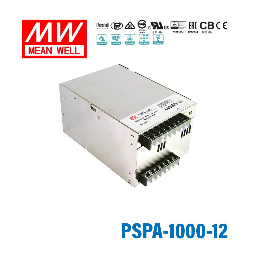 Mean Well PSP Series Power Supply 12V(600~1000W) - - powersupplymall.com