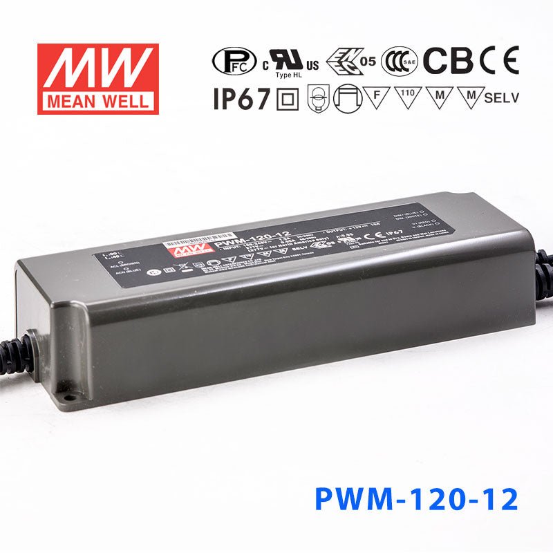 Mean Well PWM - 120 - 12DA Power Supply 120W 12V - DALI - PWM - 120 - 12DA - powersupplymall.com