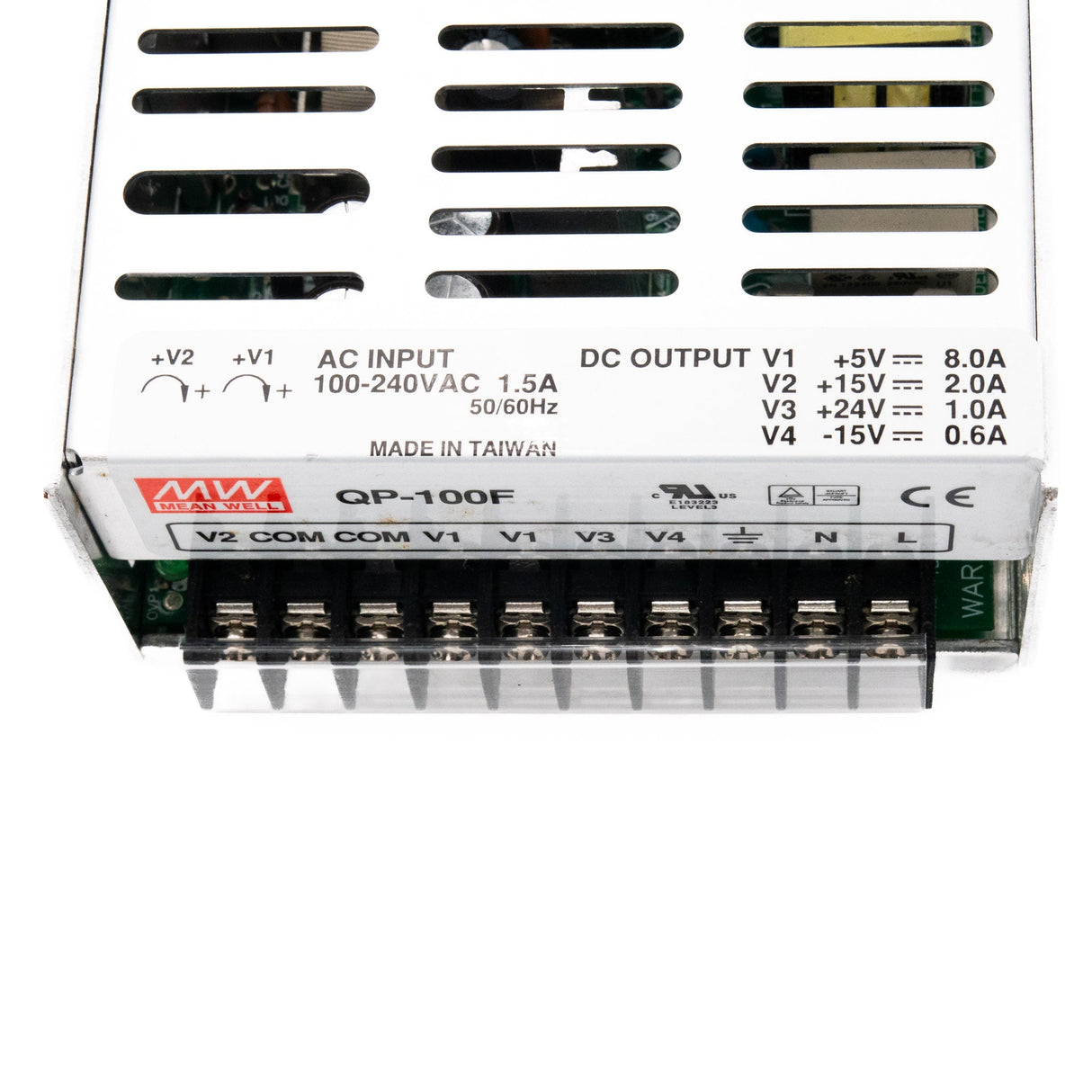 Mean Well QP - 100F AC - DC Quad output enclosed power supply 100W - QP - 100F - powersupplymall.com