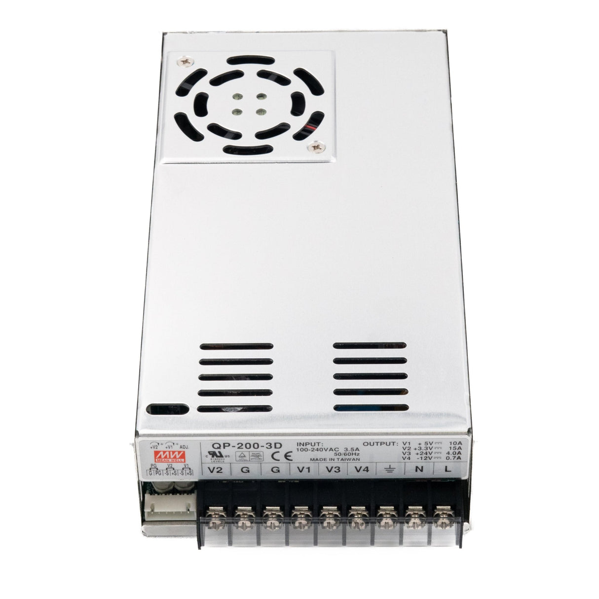 Mean Well QP - 200 - 3D PFC Switching Power Supply - QP - 200 - 3D - powersupplymall.com