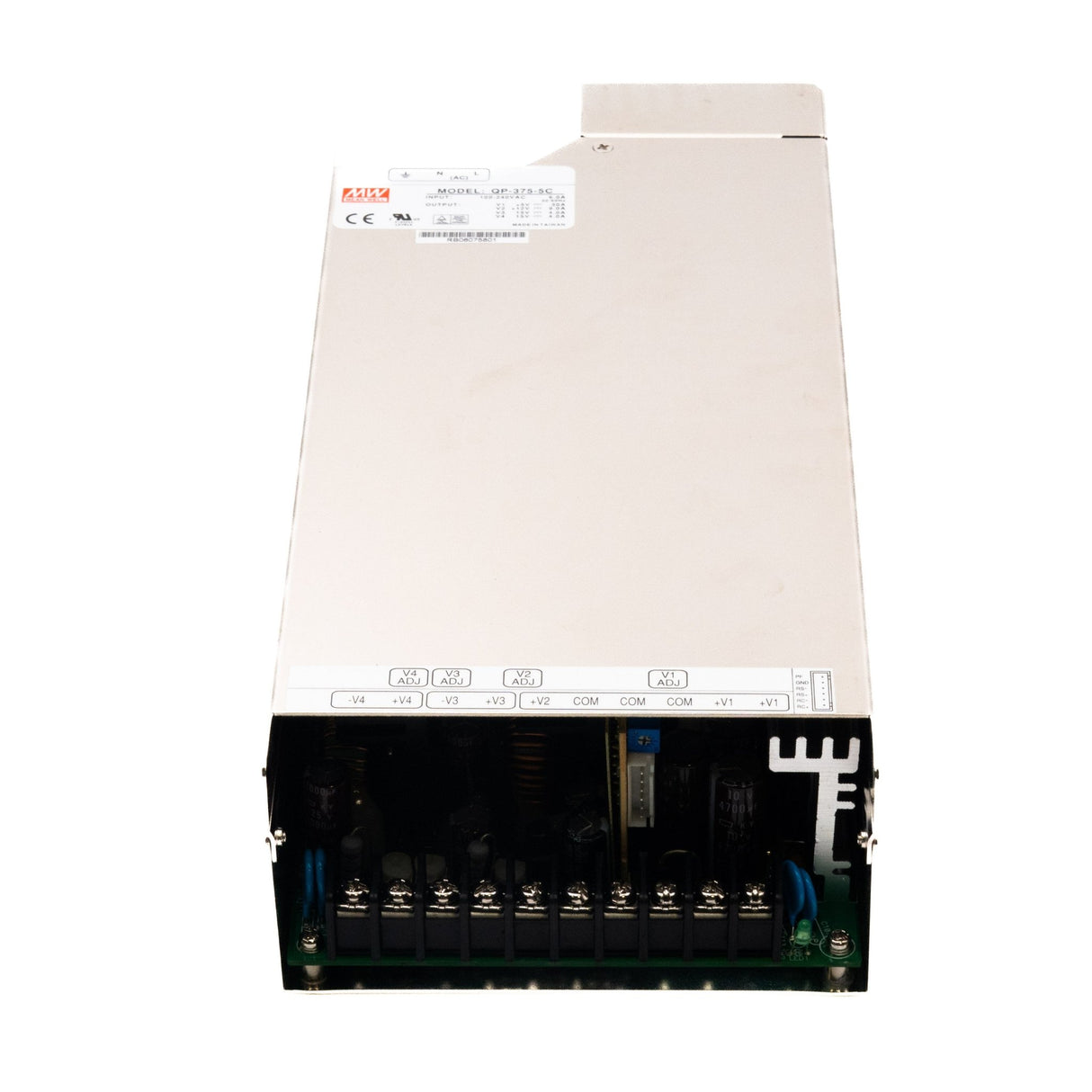 Mean Well QP - 375 - 5C PFC Switching Power Supply - QP - 375 - 5C - powersupplymall.com