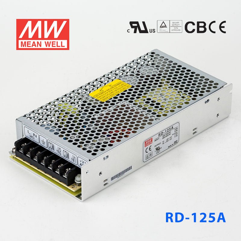 Mean Well RD - 125A Power Supply 125W 5V 12V - RD - 125A - powersupplymall.com