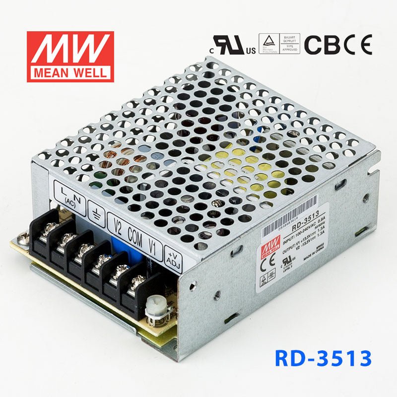 Mean Well RD - 3513 Power Supply 35W 13.5V - 13.5V - RD - 3513 - powersupplymall.com