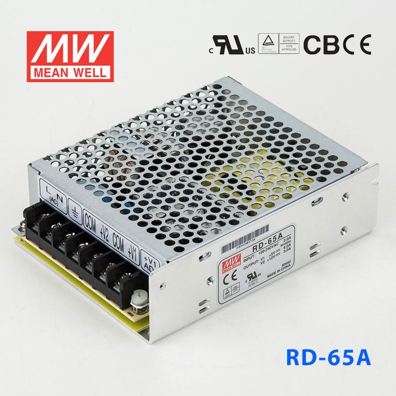 Mean Well RD Series Power Supply 12V,5V(35~125W) - - powersupplymall.com