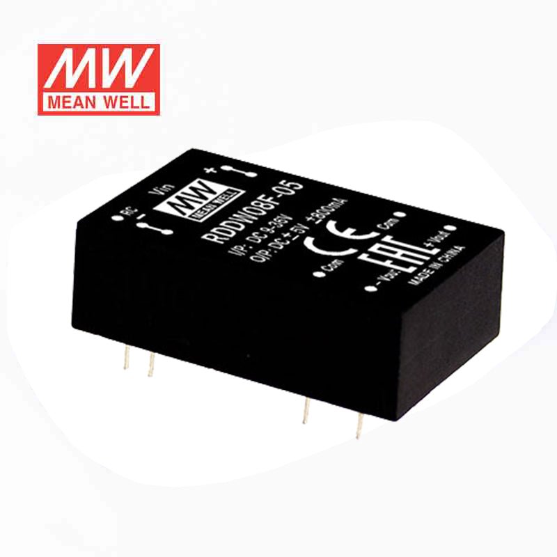Mean Well RDDW08F - 12 DC - DC Converter - 8W - 3~36V in ±12V out - RDDW08F - 12 - powersupplymall.com