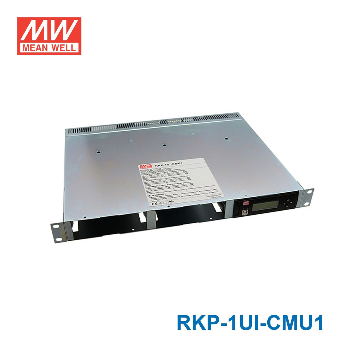 Mean Well RKP - 1UI - CMU1 AC - DC 19" Rack System with Power and Control Monitor System - RKP-1UI-CMU1 - powersupplymall.com
