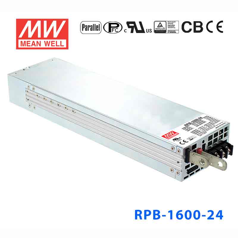 Mean Well RPB - 1600 - 24 Battery Chargers 1600W 28.8V 55A - 3 Stage W/PFC - RPB - 1600 - 24 - powersupplymall.com