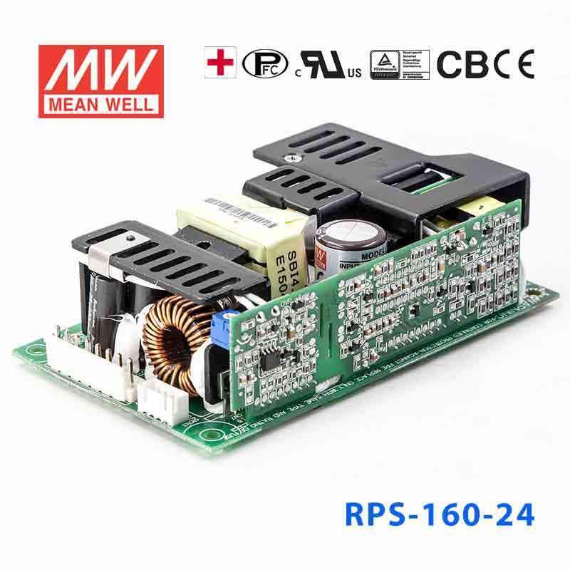 Mean Well RPS-160-24 Green Power Supply W 24V 4.6A - Medical Power Supply - RPS-160-24 - powersupplymall.com