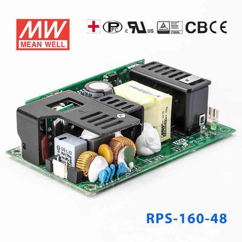 Mean Well RPS - 160 - 48 Green Power Supply W 48V 2.3A - Medical Power Supply - RPS - 160 - 48 - powersupplymall.com