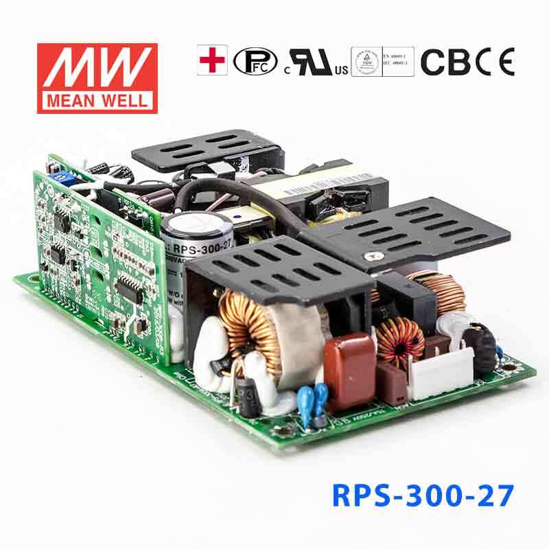 Mean Well RPS - 300 - 27 Green Power Supply W 27V 7.4A - Medical Power Supply - RPS - 300 - 27 - powersupplymall.com