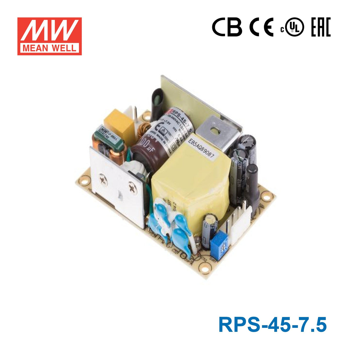 Mean Well RPS-45-7.5 Green Power Supply W 7.5V 5.4A - Medical Power Supply - RPS-45-7.5 - powersupplymall.com