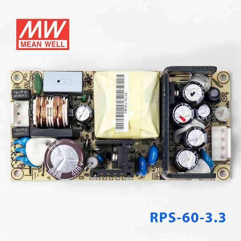 Mean Well RPS-60-3.3 Green Power Supply W 3.3V 10A - Medical Power Supply - RPS-60-3.3 - powersupplymall.com