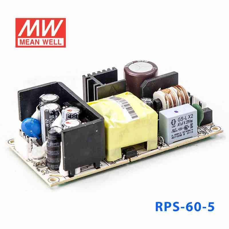 Mean Well RPS - 60 - 5 Green Power Supply W 5V 10A - Medical Power Supply - RPS - 60 - 5 - powersupplymall.com