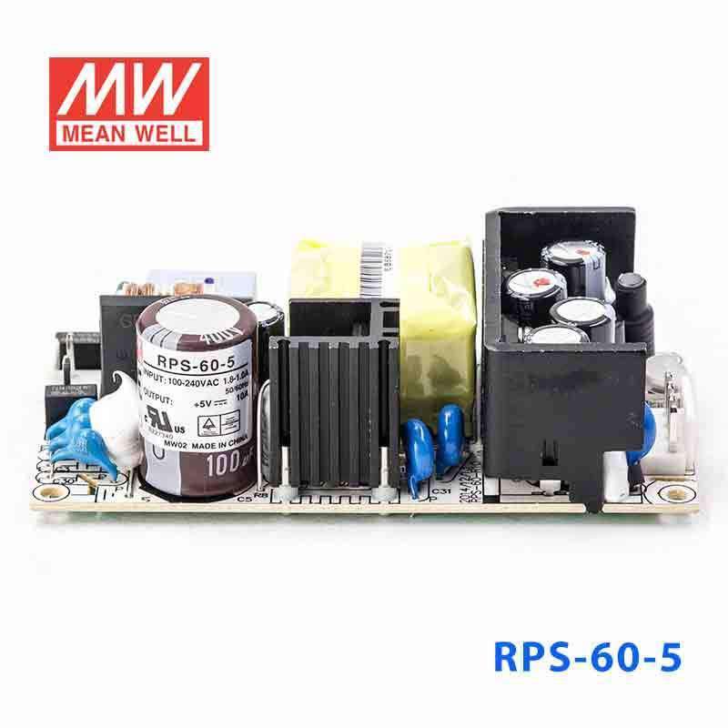 Mean Well RPS - 60 - 5 Green Power Supply W 5V 10A - Medical Power Supply - RPS - 60 - 5 - powersupplymall.com