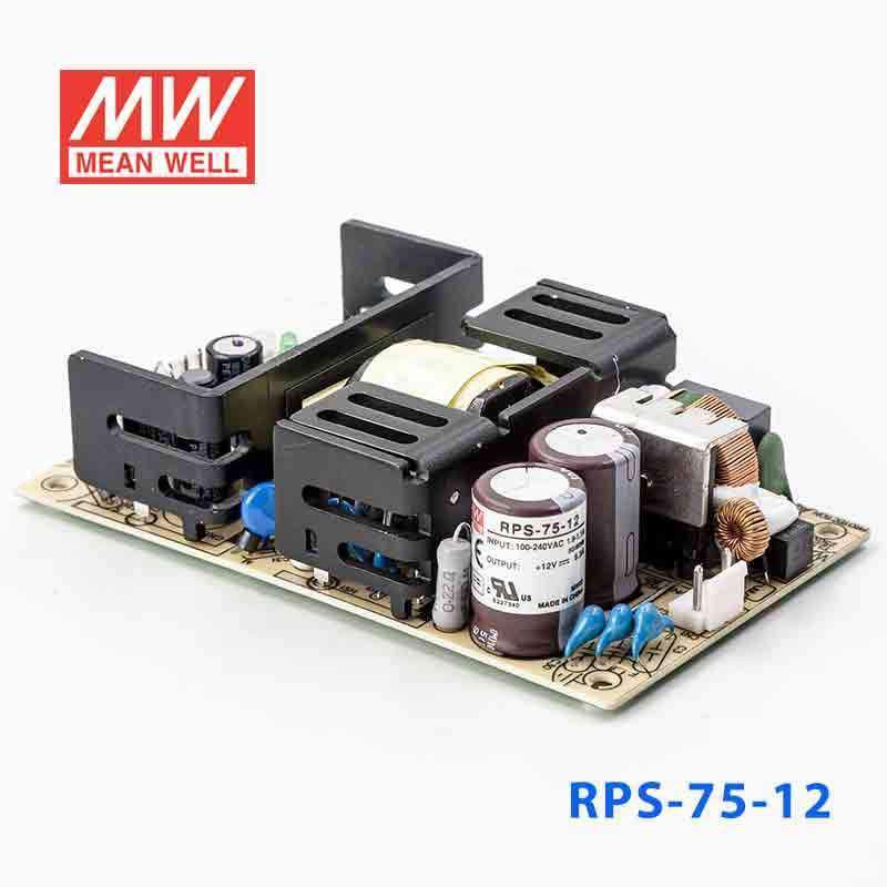 Mean Well RPS - 75 - 12 Green Power Supply W 12V 6.3A - Medical Power Supply - RPS - 75 - 12 - powersupplymall.com
