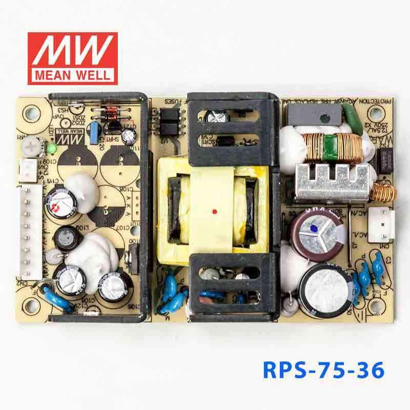 Mean Well RPS - 75 - 36 Green Power Supply W 36V 2.1A - Medical Power Supply - RPS - 75 - 36 - powersupplymall.com