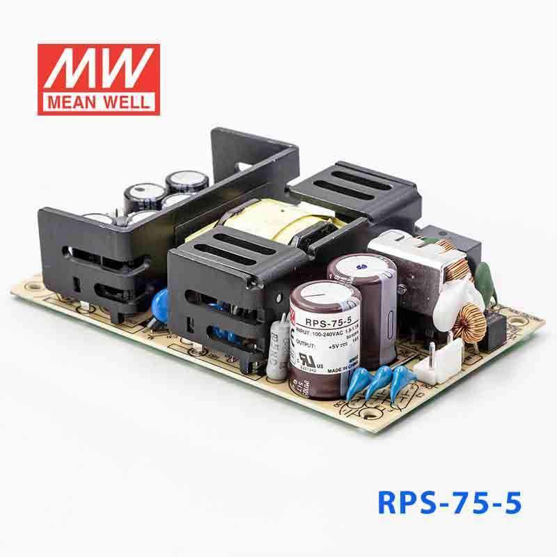 Mean Well RPS - 75 - 5 Green Power Supply W 5V 14A - Medical Power Supply - RPS - 75 - 5 - powersupplymall.com