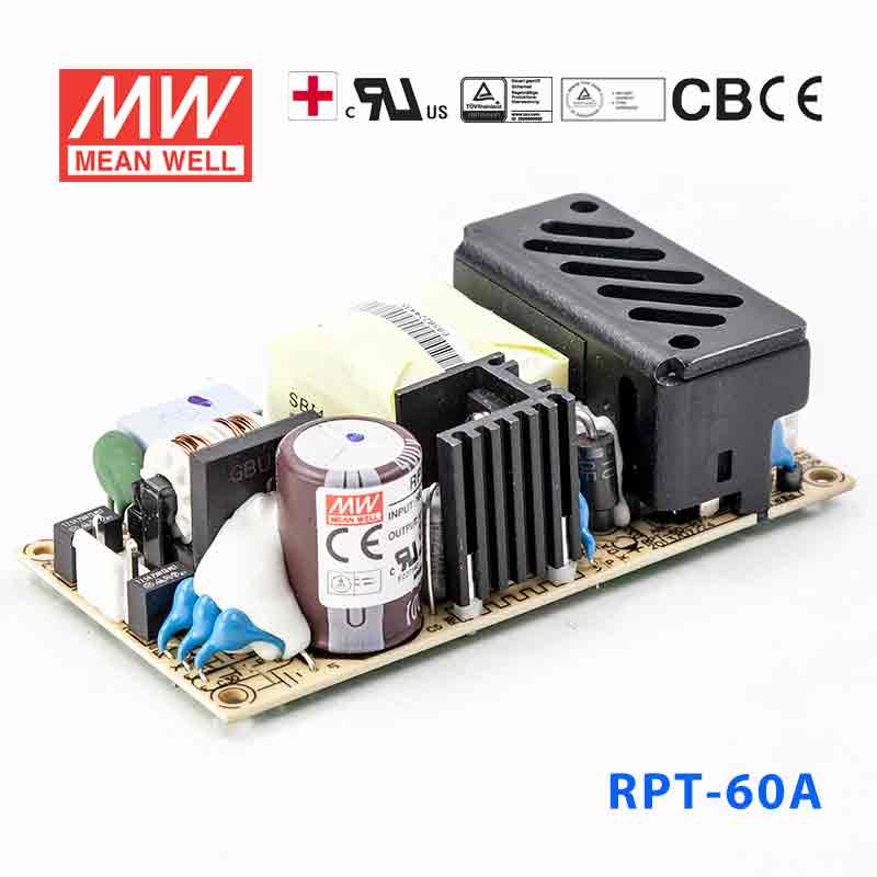 Mean Well RPT - 60A Power Supply 60W 5V 12V - 5V - RPT - 60A - powersupplymall.com