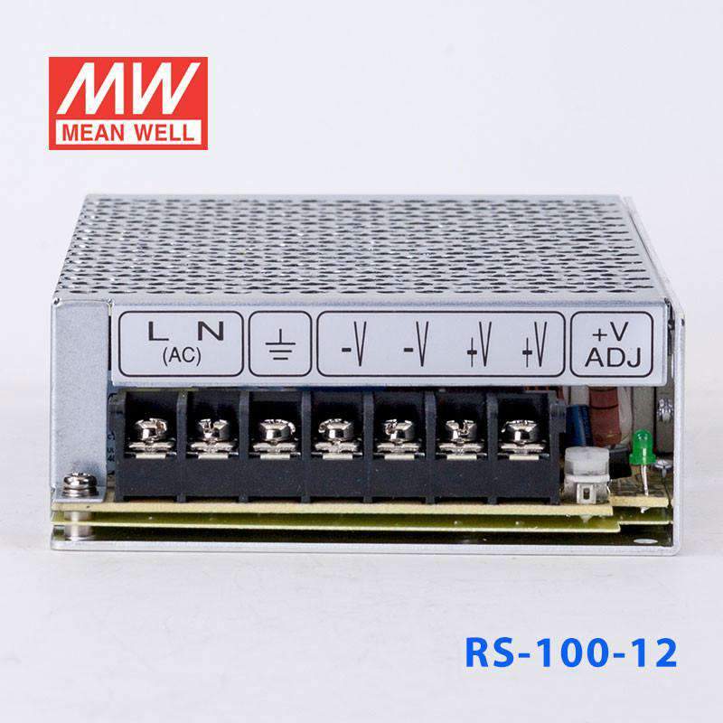 Mean Well RS - 100 - 12 Power Supply 100W 12V - RS - 100 - 12 - powersupplymall.com
