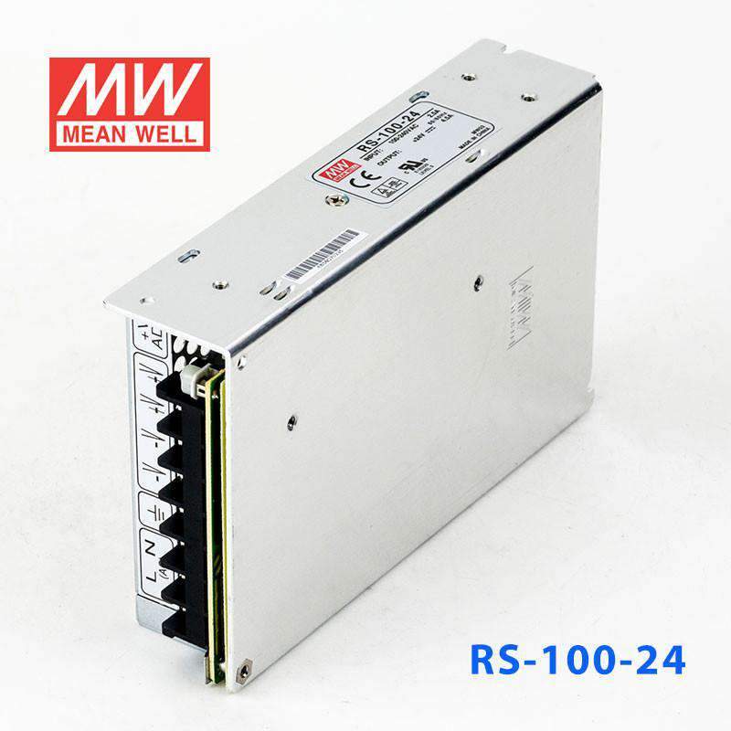 Mean Well RS - 100 - 24 Power Supply 100W 24V - RS - 100 - 24 - powersupplymall.com
