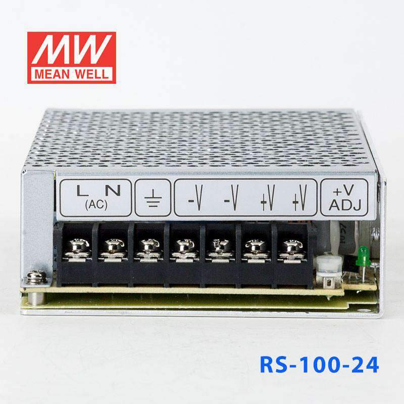 Mean Well RS-100-24 Power Supply 100W 24V 4.5A - RS-100-24 - powersupplymall.com
