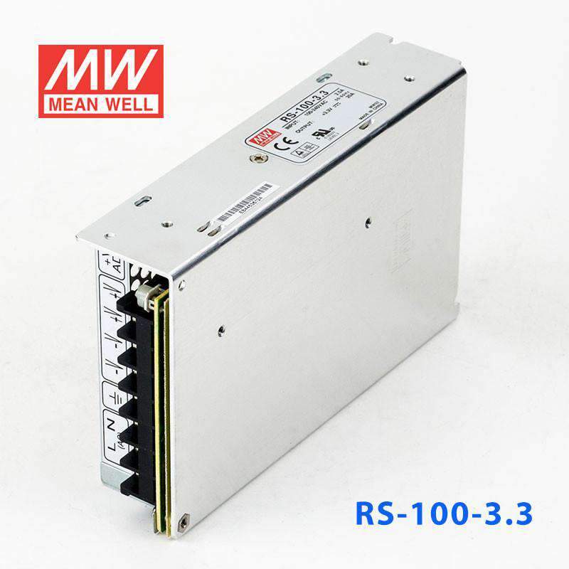 Mean Well RS - 100 - 3.3 Power Supply 100W 3.3V - RS - 100 - 3.3 - powersupplymall.com