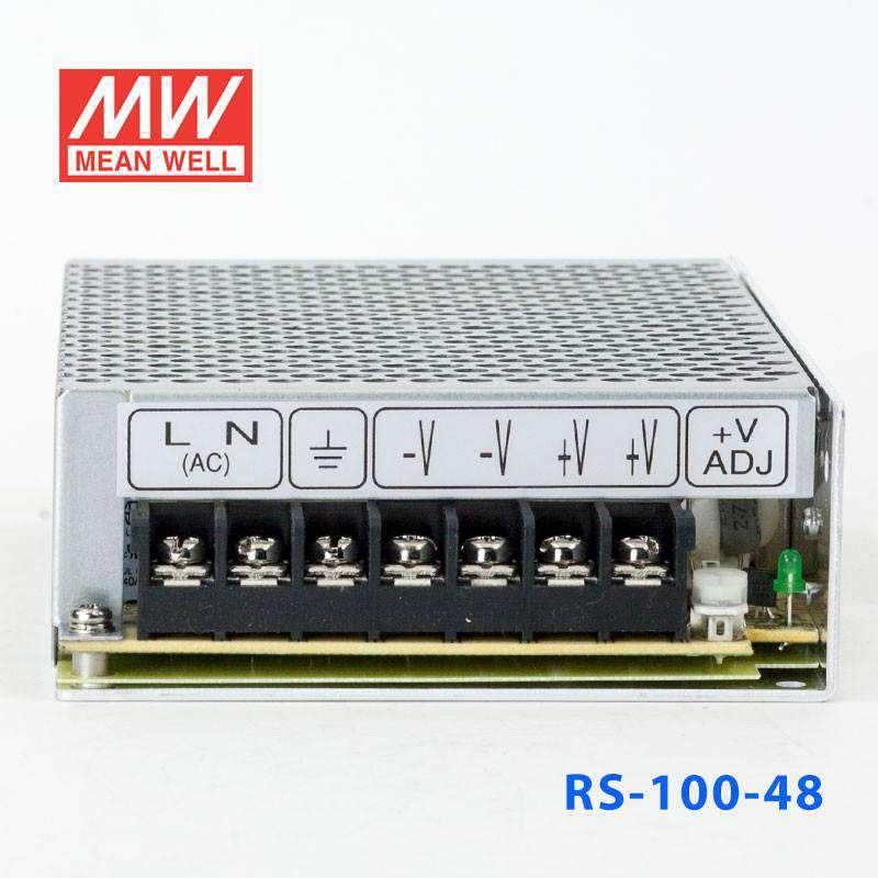 Mean Well RS-100-48 Power Supply 100W 48V 2.3A - RS-100-48 - powersupplymall.com