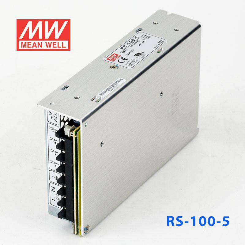 Mean Well RS - 100 - 5 Power Supply 100W 5V - RS - 100 - 5 - powersupplymall.com