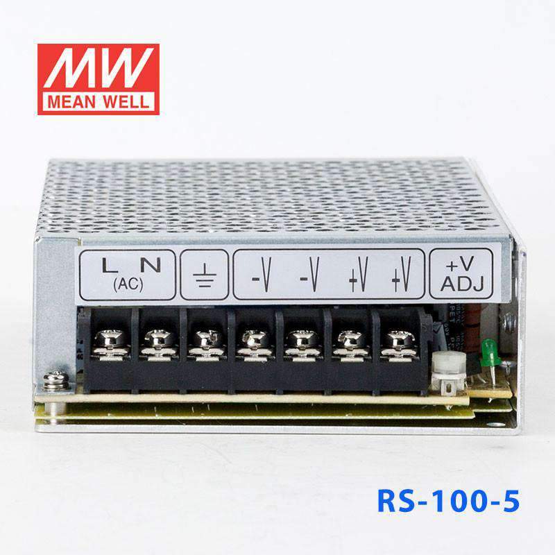 Mean Well RS - 100 - 5 Power Supply 100W 5V - RS - 100 - 5 - powersupplymall.com