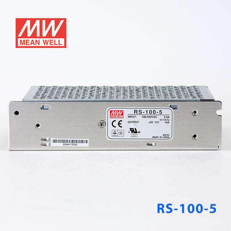 Mean Well RS - 100 - 5 Power Supply 100W 5V - RS - 100 - 5 - powersupplymall.com