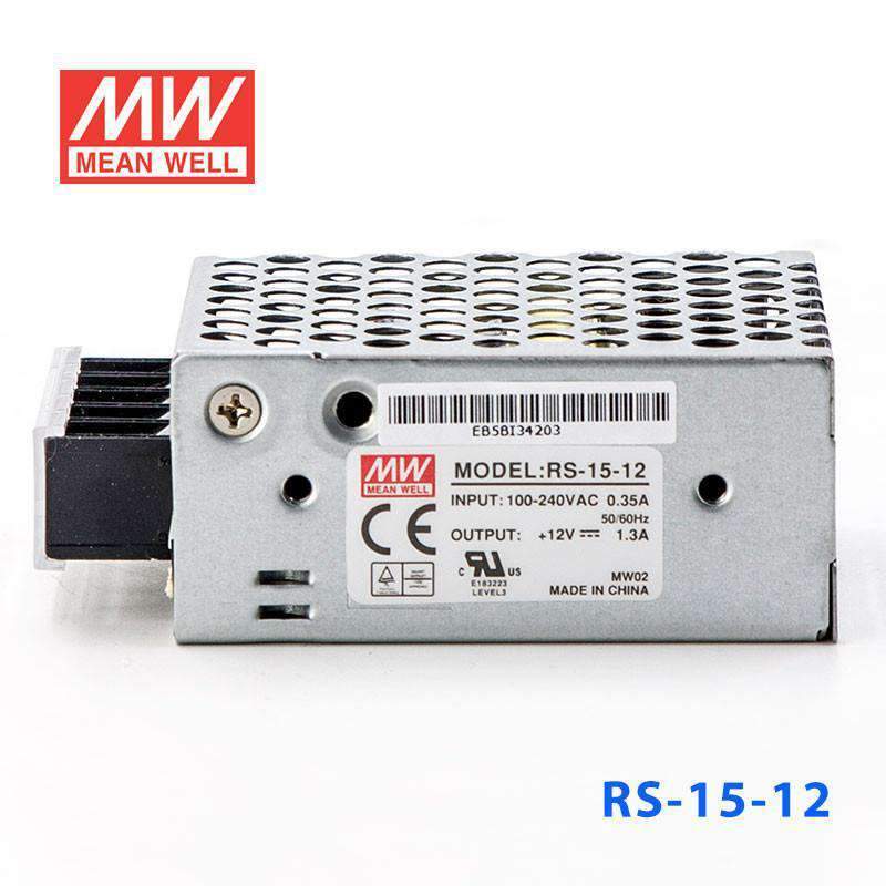 Mean Well RS - 15 - 12 Power Supply 15W 12V - RS - 15 - 12 - powersupplymall.com