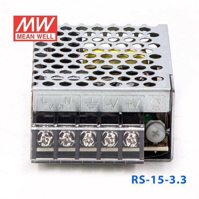 Mean Well RS - 15 - 3.3 Power Supply 15W 3.3V - RS - 15 - 3.3 - powersupplymall.com