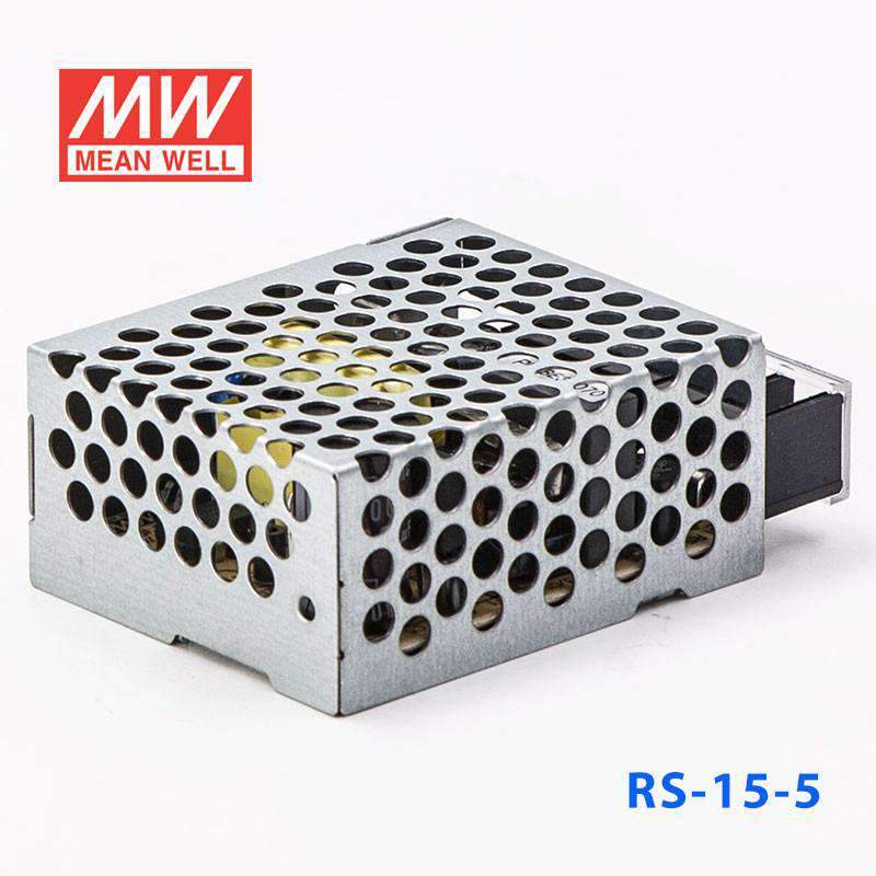 Mean Well RS - 15 - 5 Power Supply 15W 5V - RS - 15 - 5 - powersupplymall.com