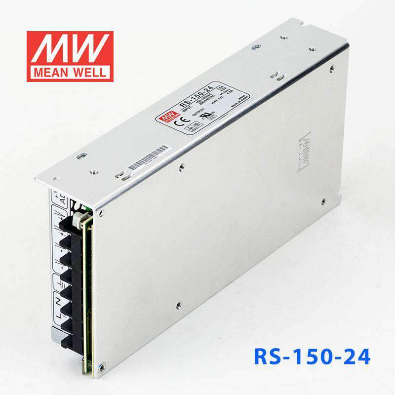 Mean Well RS - 150 - 24 Power Supply 150W 24V - RS - 150 - 24 - powersupplymall.com