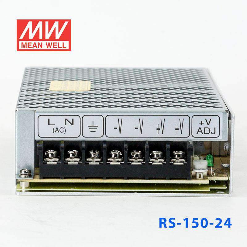 Mean Well RS - 150 - 24 Power Supply 150W 24V - RS - 150 - 24 - powersupplymall.com