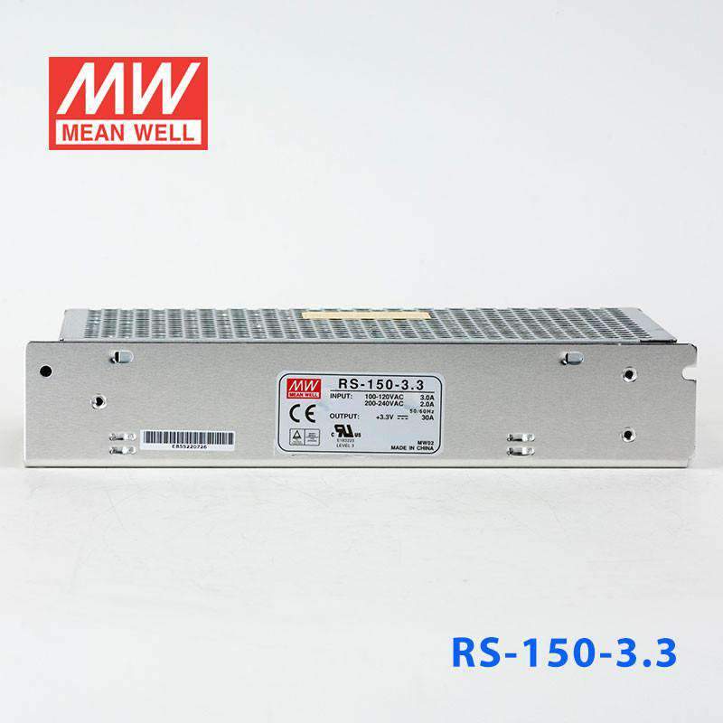 Mean Well RS - 150 - 3.3 Power Supply 150W 3.3V - RS - 150 - 3.3 - powersupplymall.com