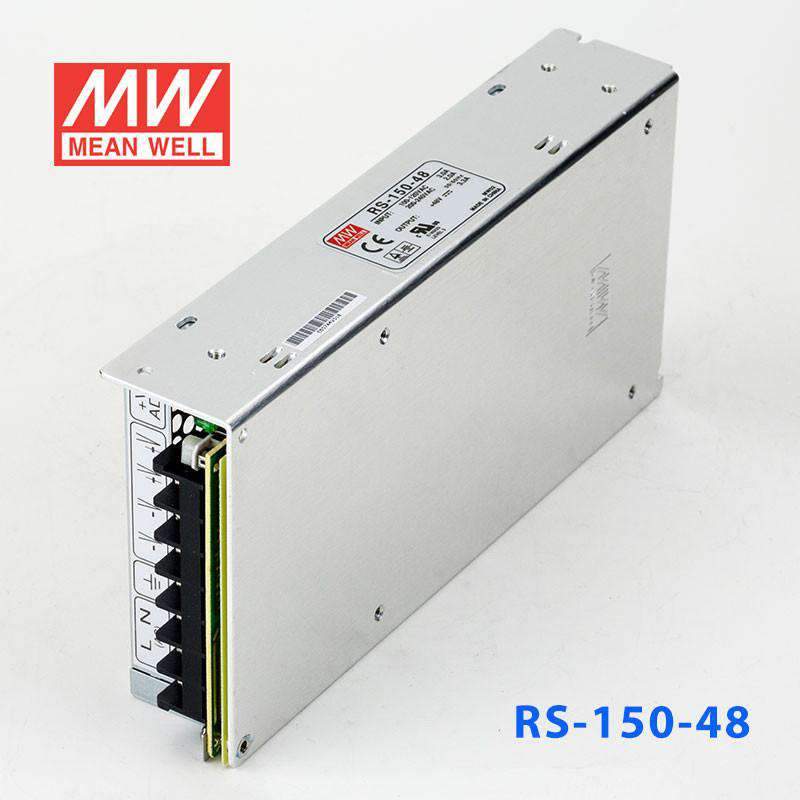 Mean Well RS - 150 - 48 Power Supply 150W 48V - RS - 150 - 48 - powersupplymall.com