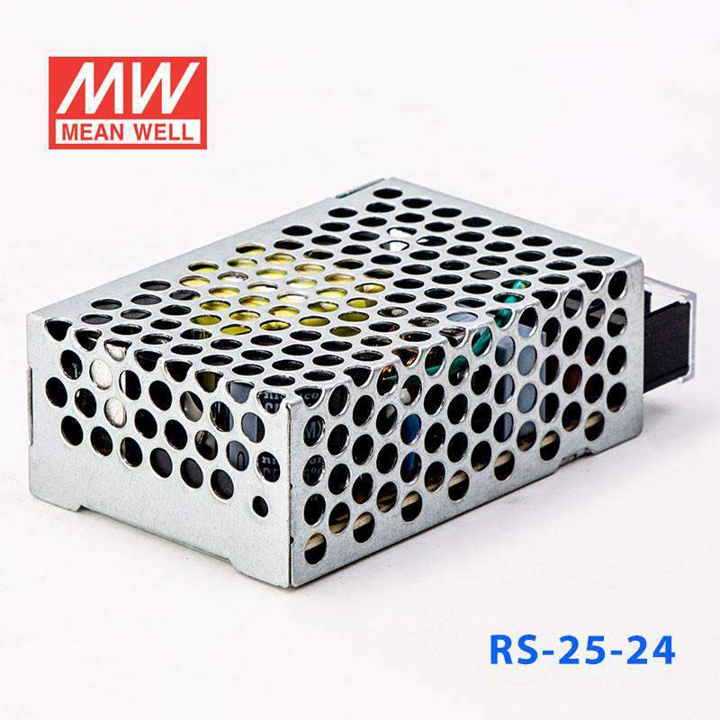 Mean Well RS - 25 - 24 Power Supply 25W 24V - RS - 25 - 24 - powersupplymall.com