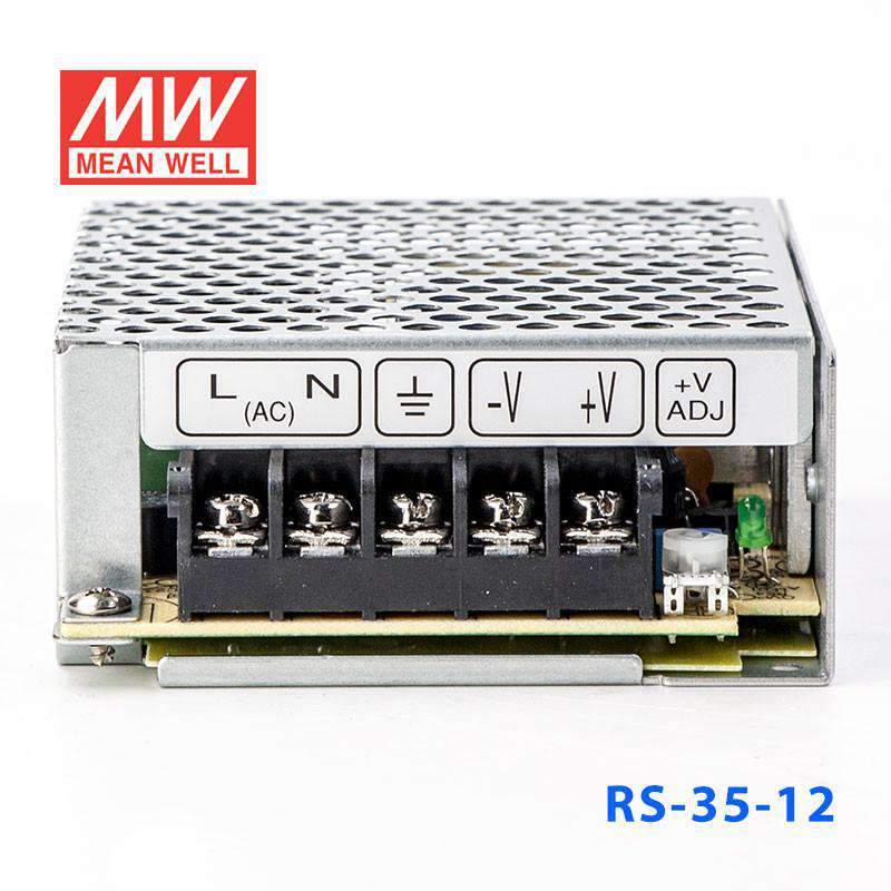 Mean Well RS - 35 - 12 Power Supply 35W 12V - RS - 35 - 12 - powersupplymall.com