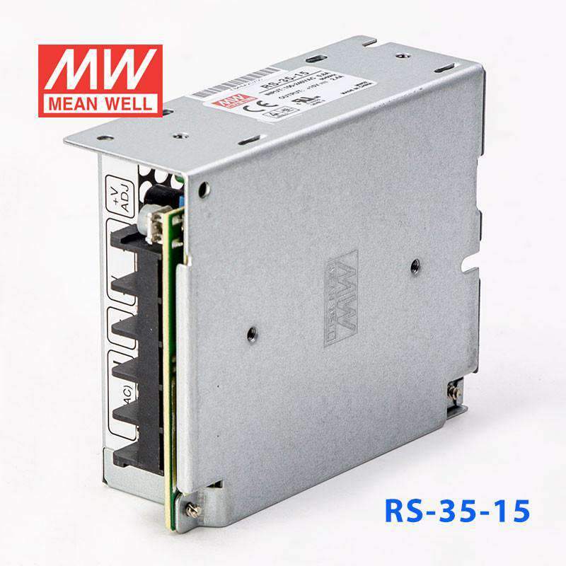 Mean Well RS - 35 - 15 Power Supply 35W 15V - RS - 35 - 15 - powersupplymall.com