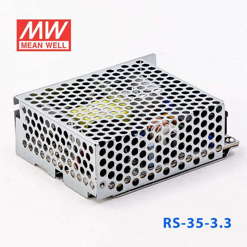 Mean Well RS - 35 - 3.3 Power Supply 35W 3.3V - RS - 35 - 3.3 - powersupplymall.com